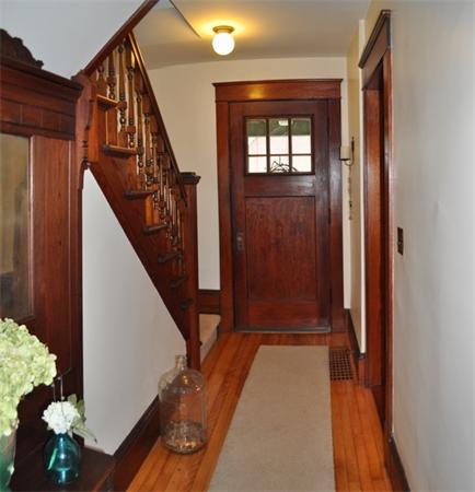 44 Silver Street Greenfield, MA 01301 - Photo 16 of 25 a view of staircase with wooden floor and stairs