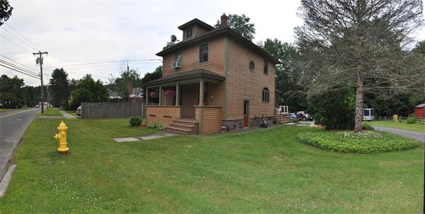 44 Silver Street Greenfield, MA 01301 - Photo 25 of 25 a view of backyard with barbeque grill potted plants and large tree