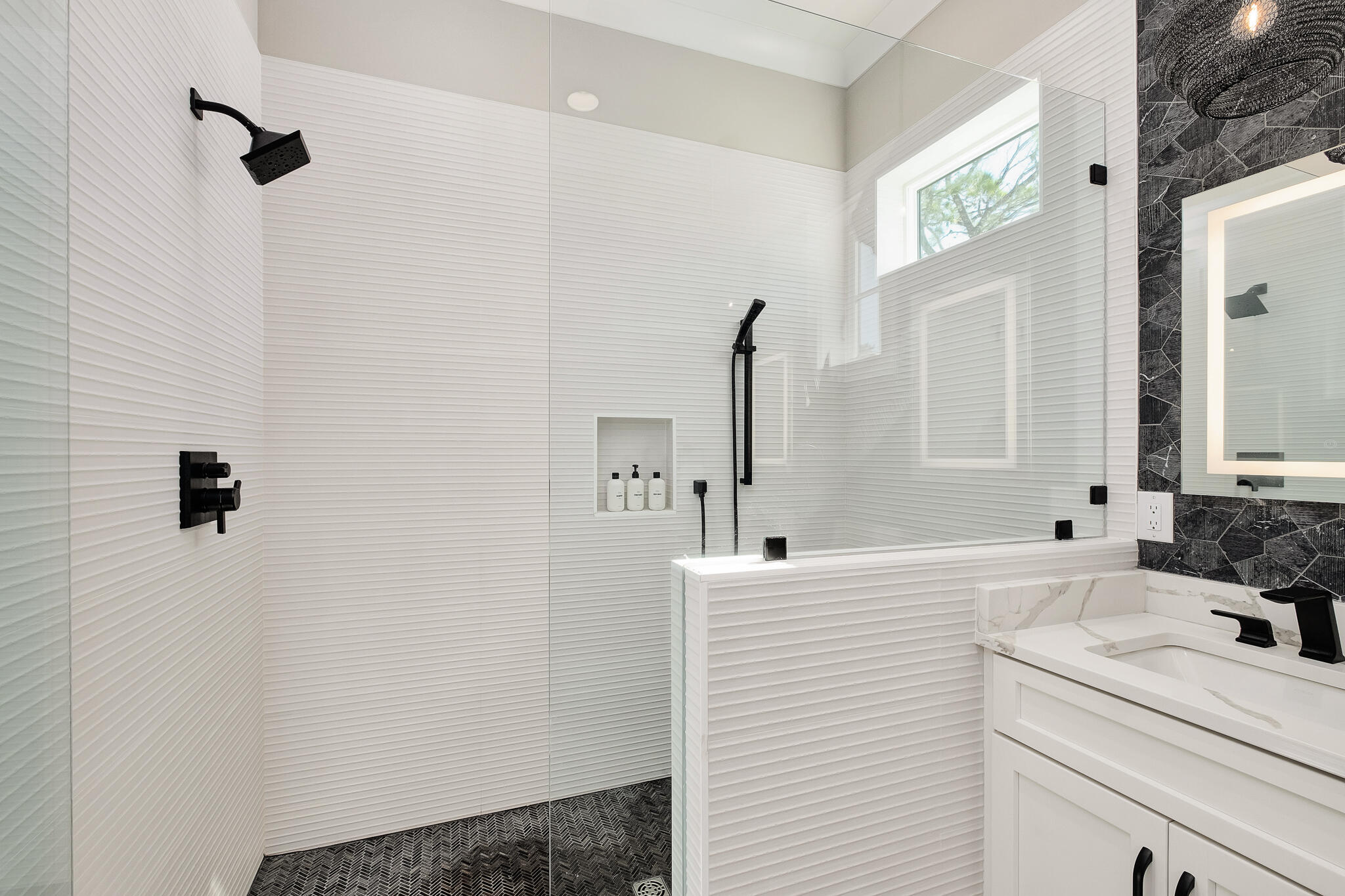 107 Grande Pointe Dr Inlet Beach Inlet Beach, FL 32461 - Photo 28 of 78 a bathroom with a sink and a mirror