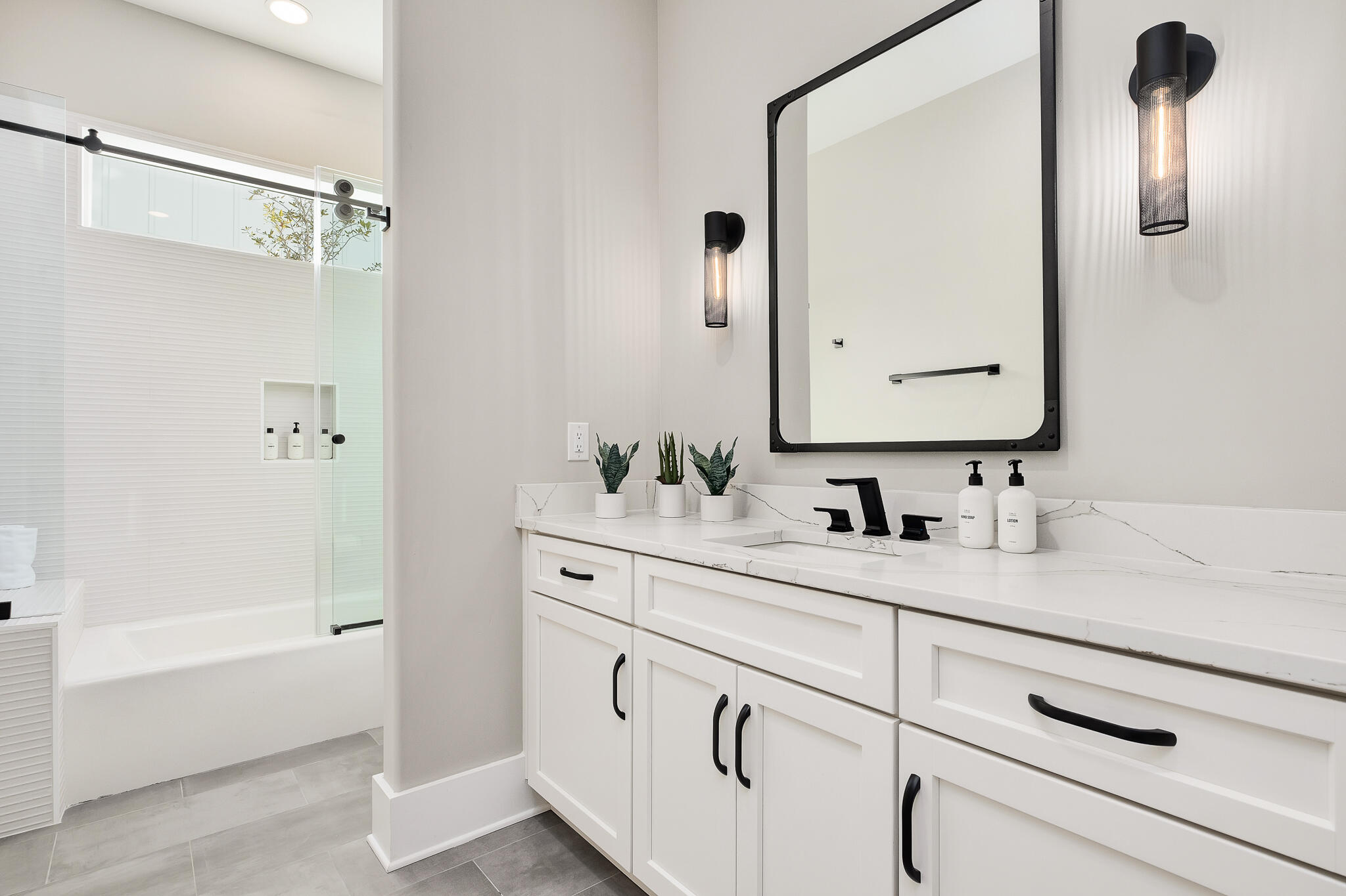 107 Grande Pointe Dr Inlet Beach Inlet Beach, FL 32461 - Photo 34 of 78 a bathroom with a sink a vanity and a mirror