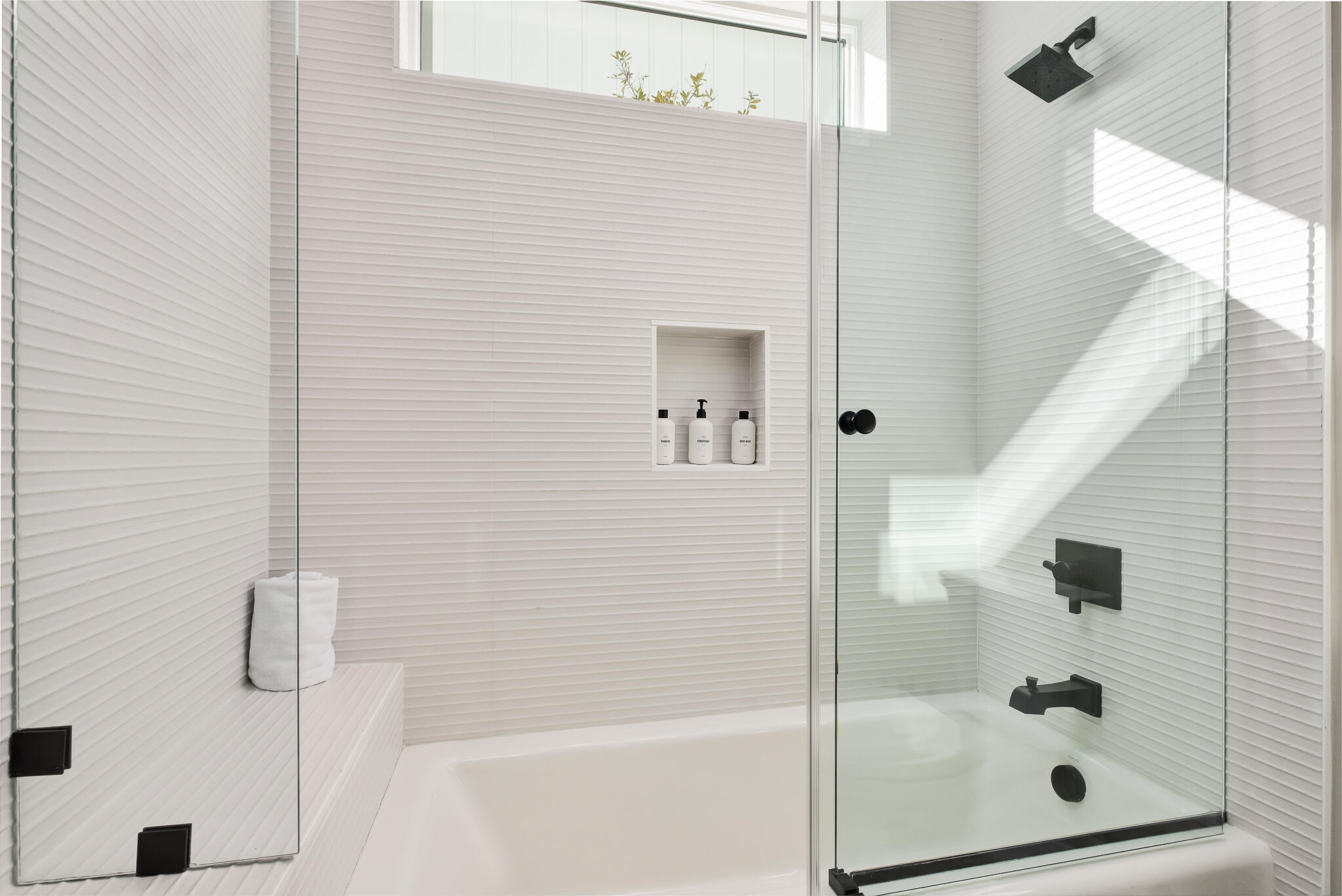 107 Grande Pointe Dr Inlet Beach Inlet Beach, FL 32461 - Photo 35 of 78 a bathroom with a glass shower door