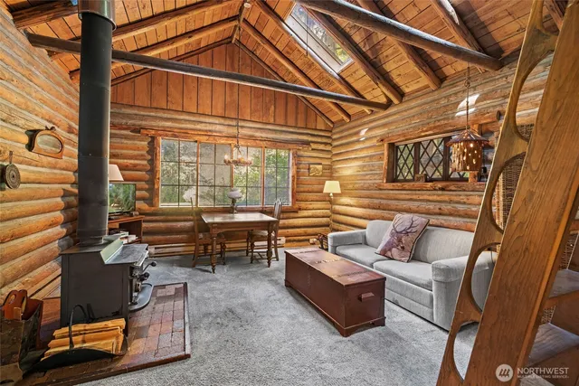 a outdoor living space with patio furniture