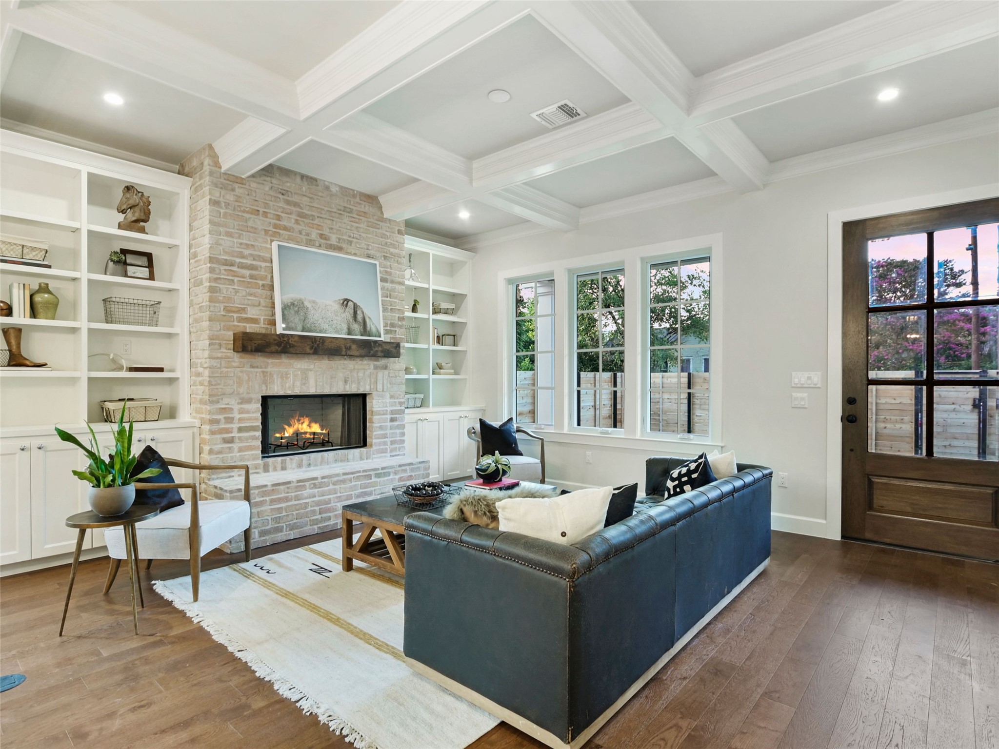 1603 Willow Street Austin, TX 78702 - Photo 5 of 30 a living room with furniture and a fireplace