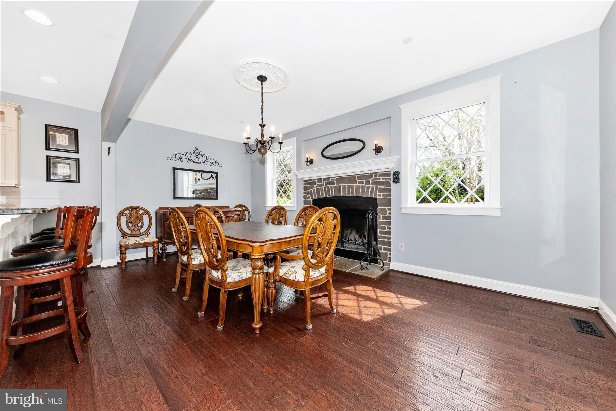 6735 Burkittsville Road Middletown, MD 21769 - Photo 18 of 82 Dining Room with Fireplace