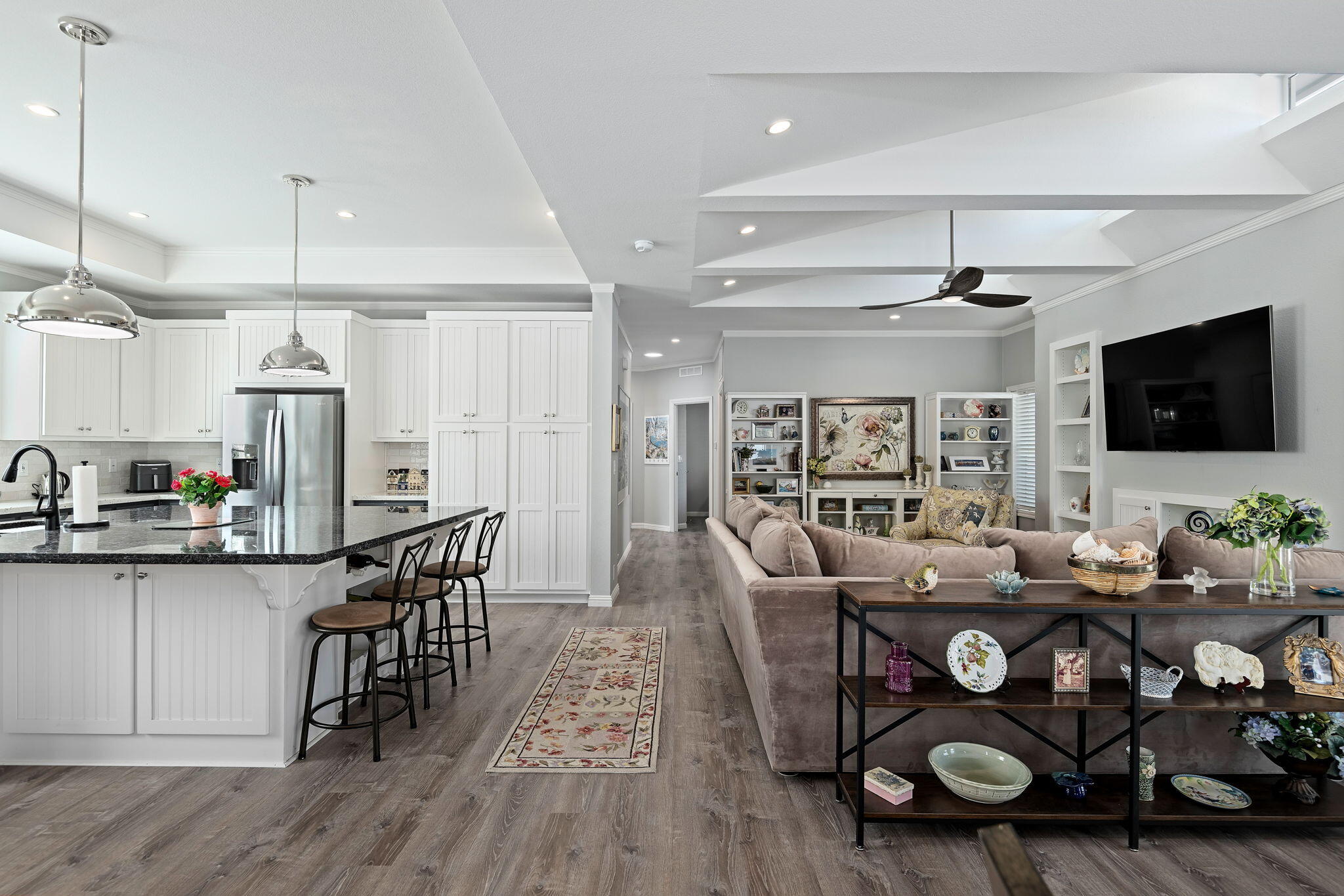 340 Old Mill Road, Unit 237 Santa Barbara, CA 93110 - Photo 5 of 30 a living room with furniture and a flat screen tv