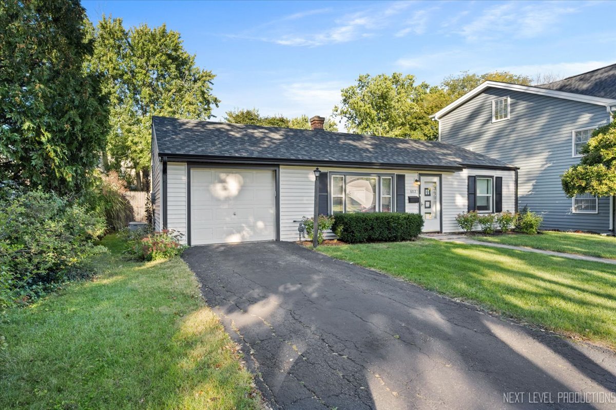 802 Cherry Street Wheaton, IL 60187 - Photo 3 of 3 a front view of a house with a yard and potted plants