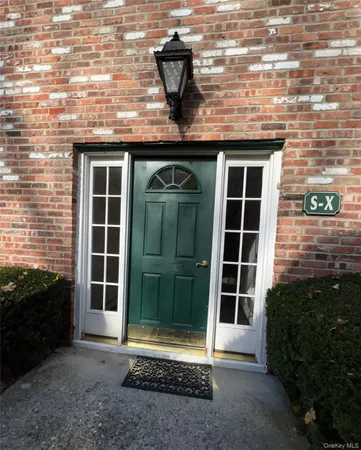 a view of front door of house