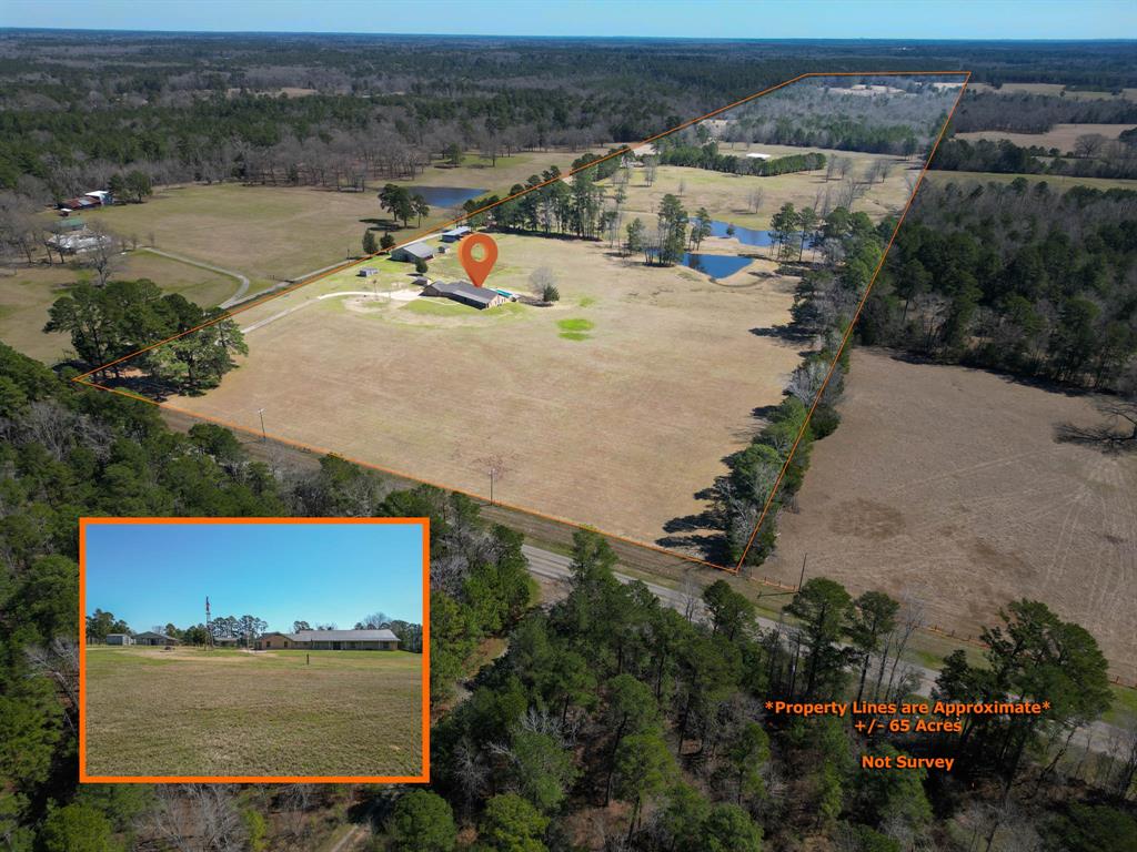 3843 Farm To Market 2199 Marshall, TX 75672 - Photo 3 of 40 an aerial view of a house with outdoor space