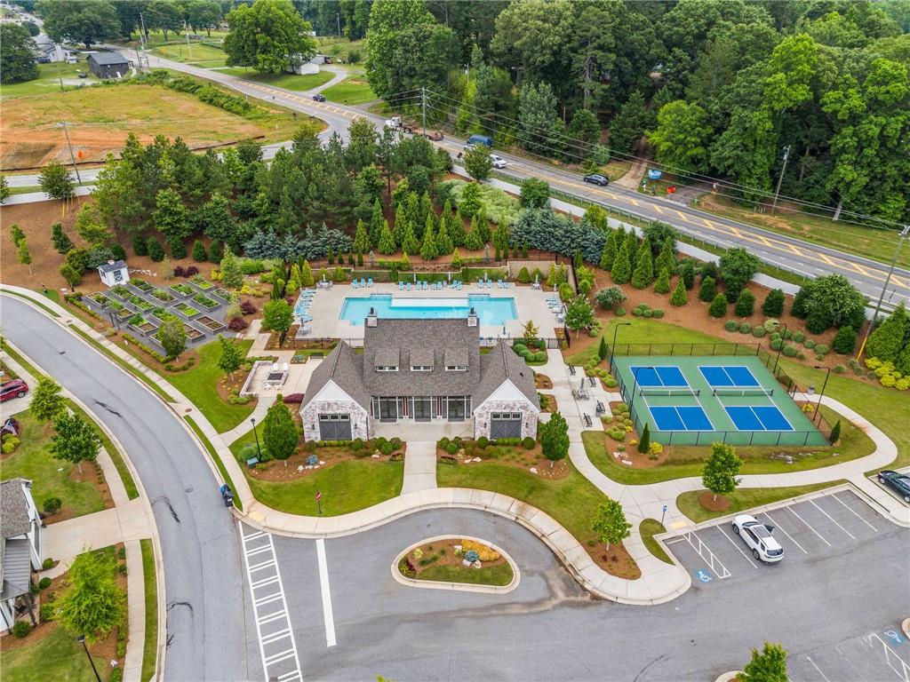 514 Homestead Park Place Canton, GA 30115 - Photo 36 of 38 a view of swimming pool with outdoor seating and yard
