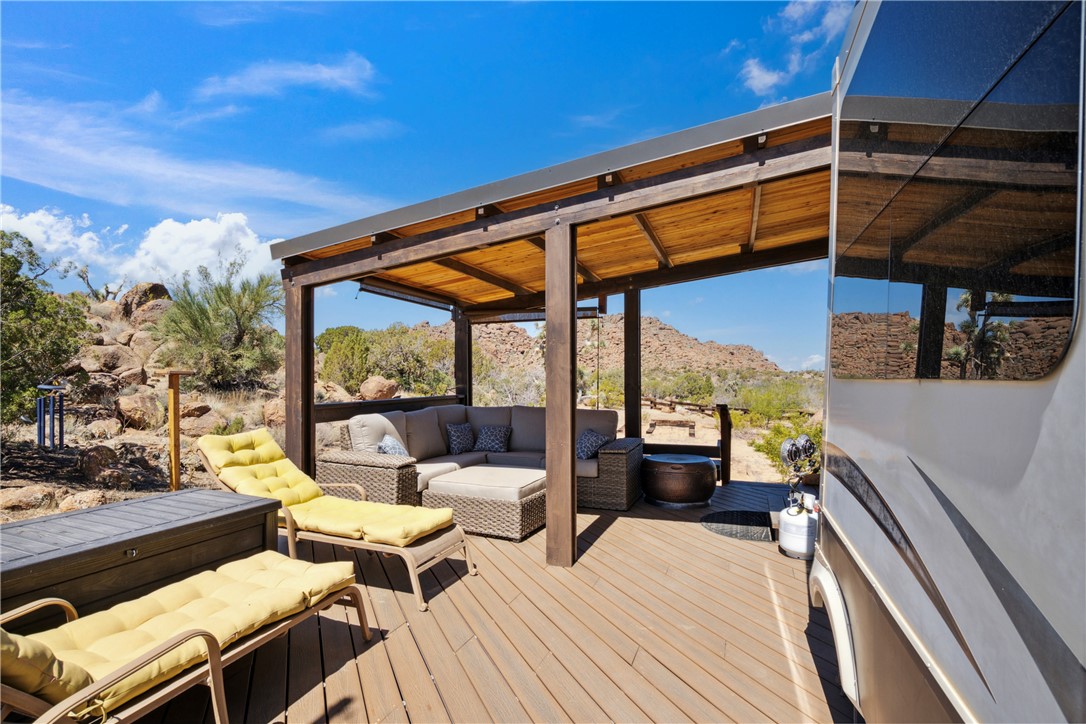 3618 South Cattle Kate Road Yucca, AZ 86438 - Photo 22 of 44 RV Included in sale with high quality deck