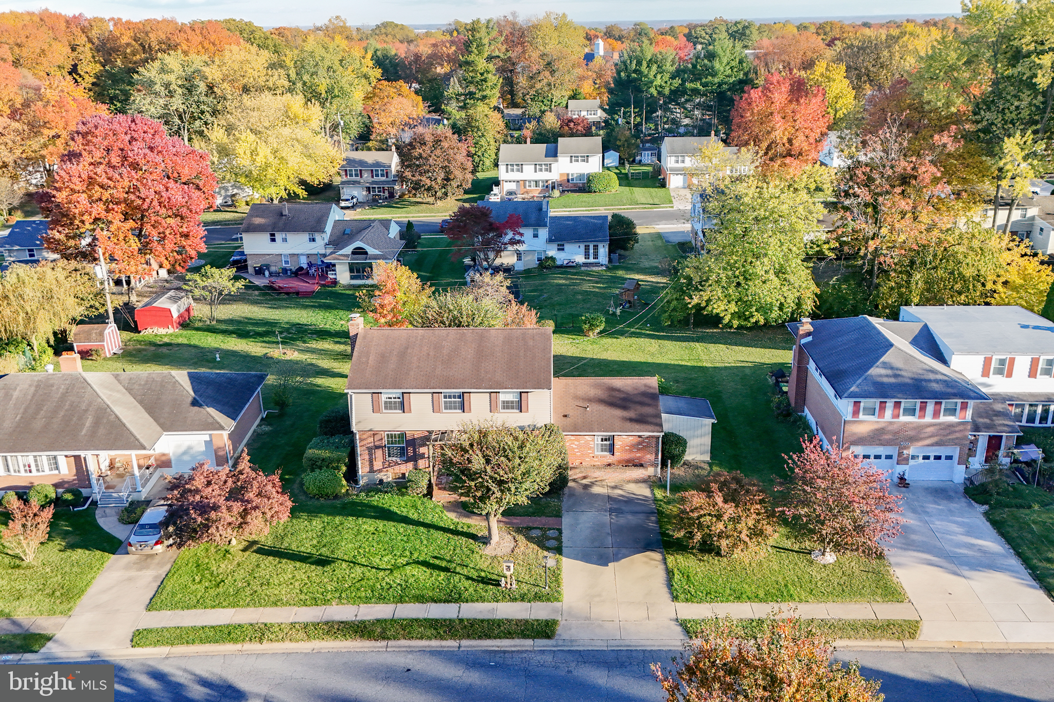 2010 Kynwyd Road Wilmington, DE 19810 - Photo 1 of 33 an aerial view of multiple houses with a yard