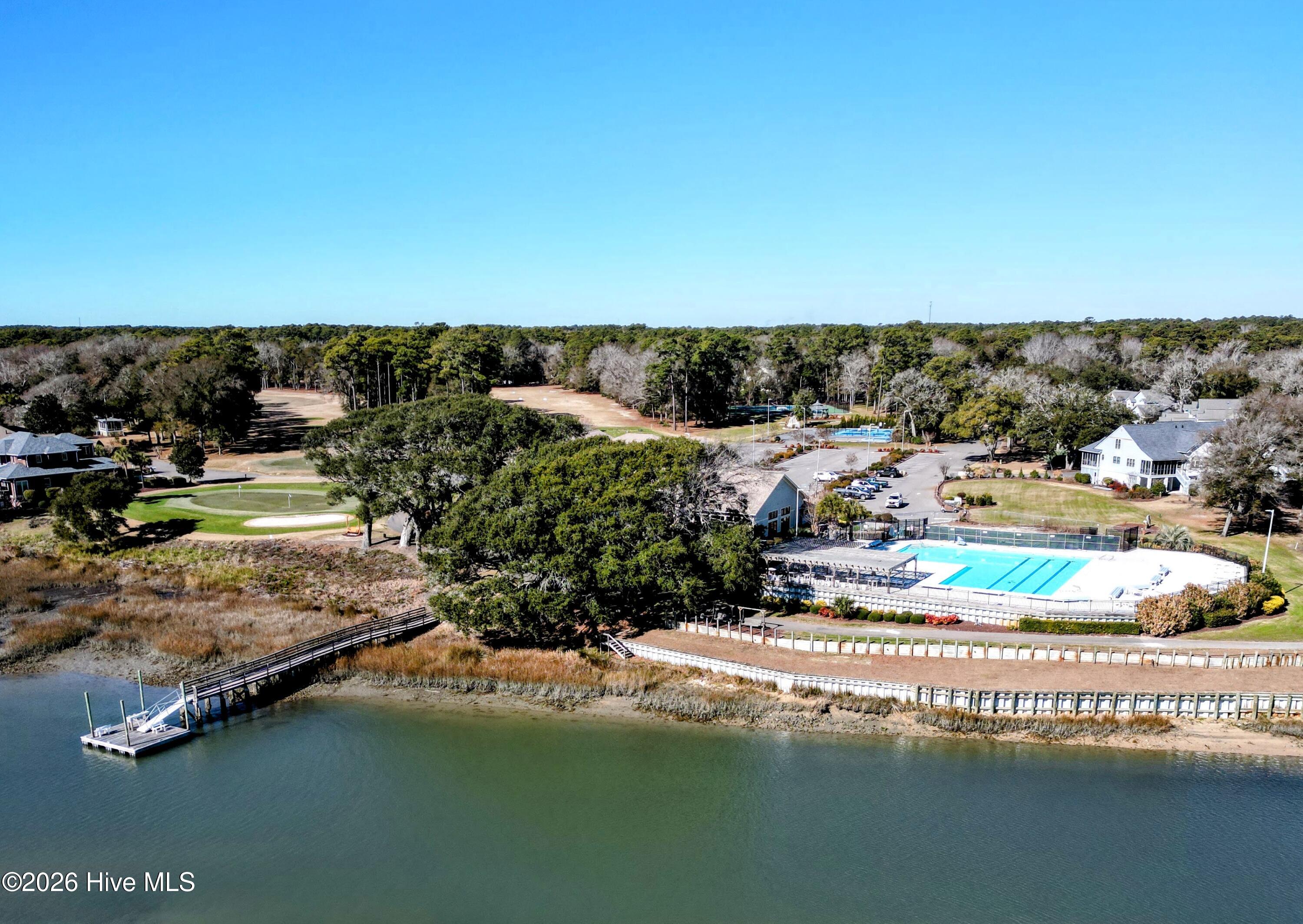 274 Genoe's Point Road Southwest Supply, NC 28462 - Photo 23 of 27 Pool from Marsh Side