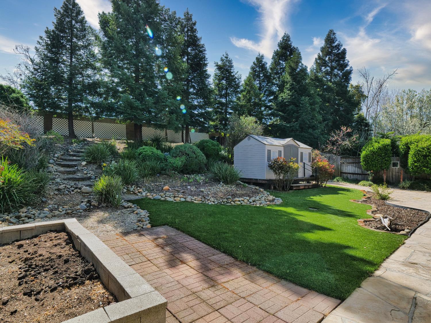11864 South Carson Way Gold River, CA 95670 - Photo 8 of 69 a backyard of a house with lots of green space