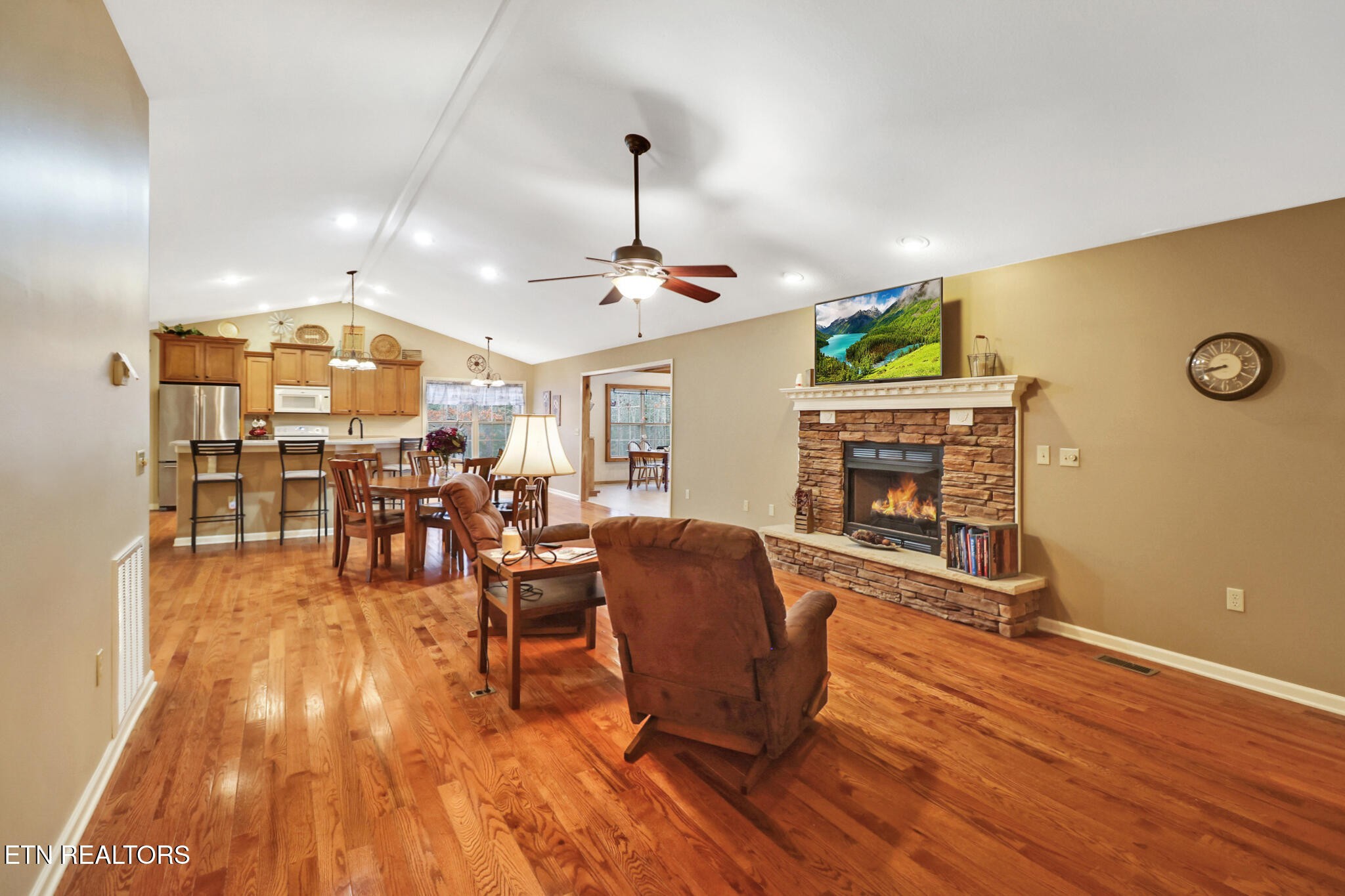 224 Victoria Circle Jamestown, TN 38556 - Photo 28 of 52 a living room with furniture and a wooden floor