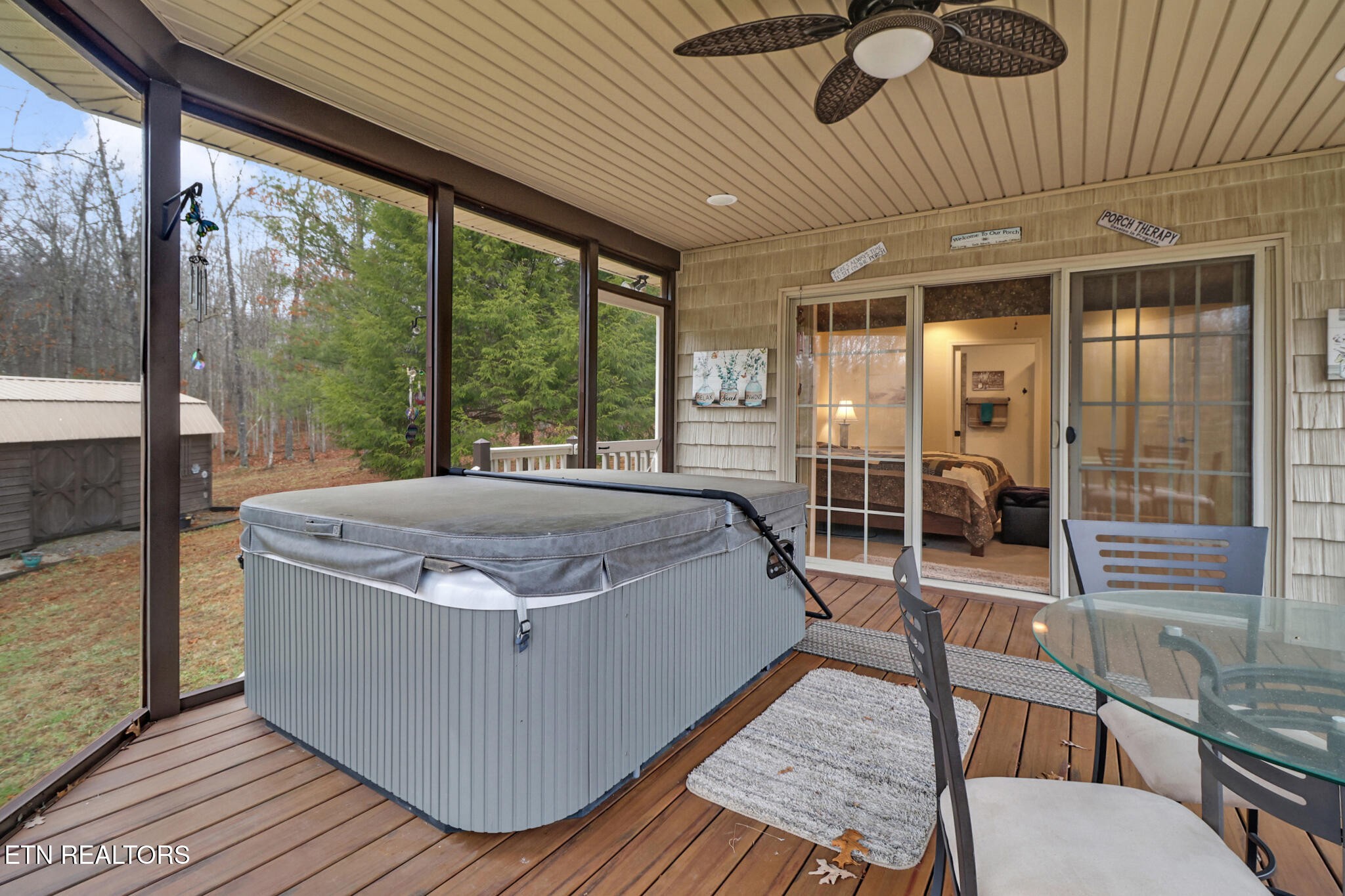 224 Victoria Circle Jamestown, TN 38556 - Photo 51 of 52 a bed sitting in a balcony