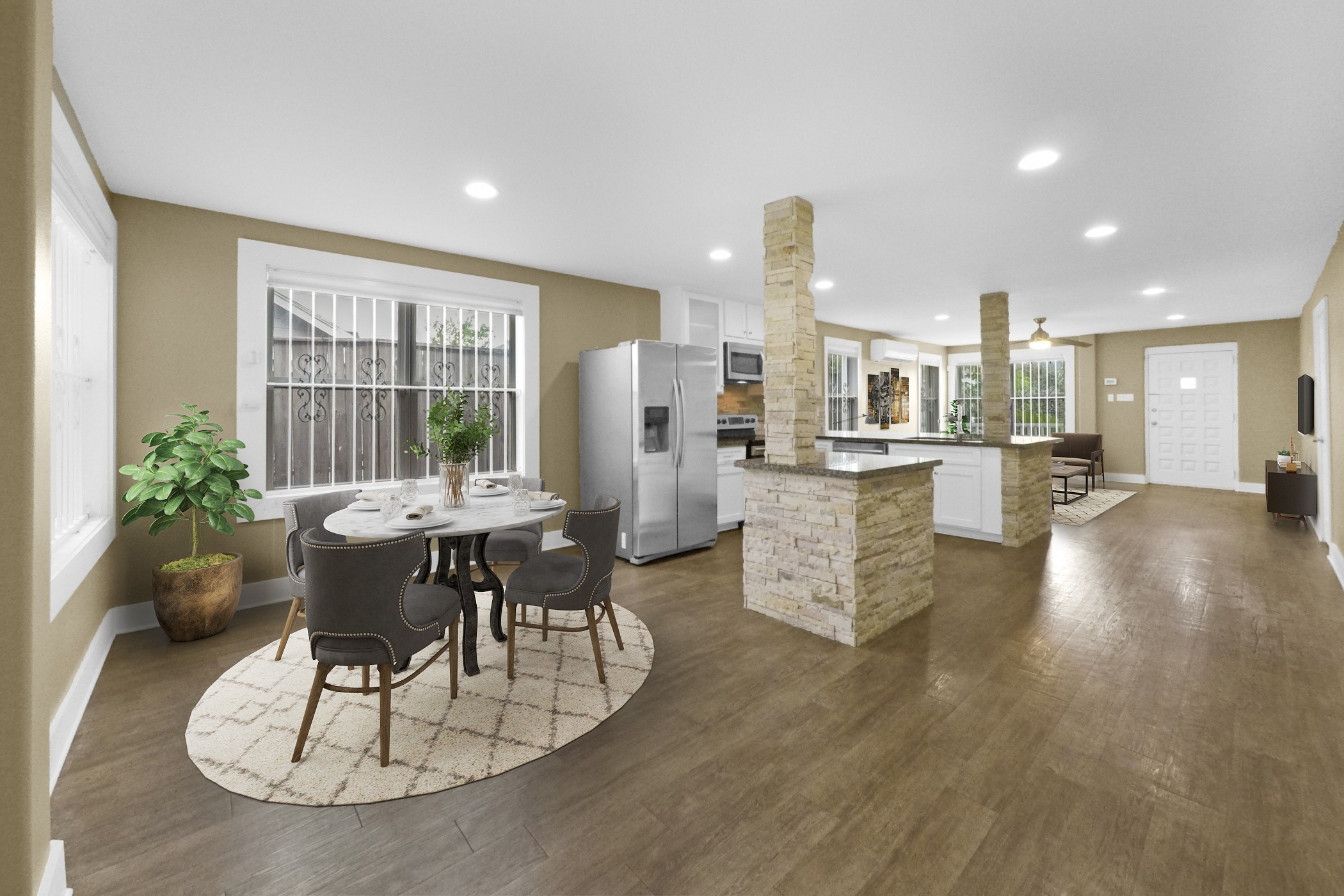 1709 Dan Street Houston, TX 77020 - Photo 16 of 29 a dining room with furniture and wooden floor