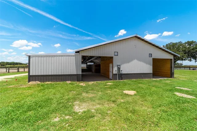 a view of a lake with a city