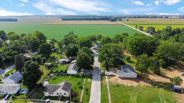 a view of a lake with outdoor space