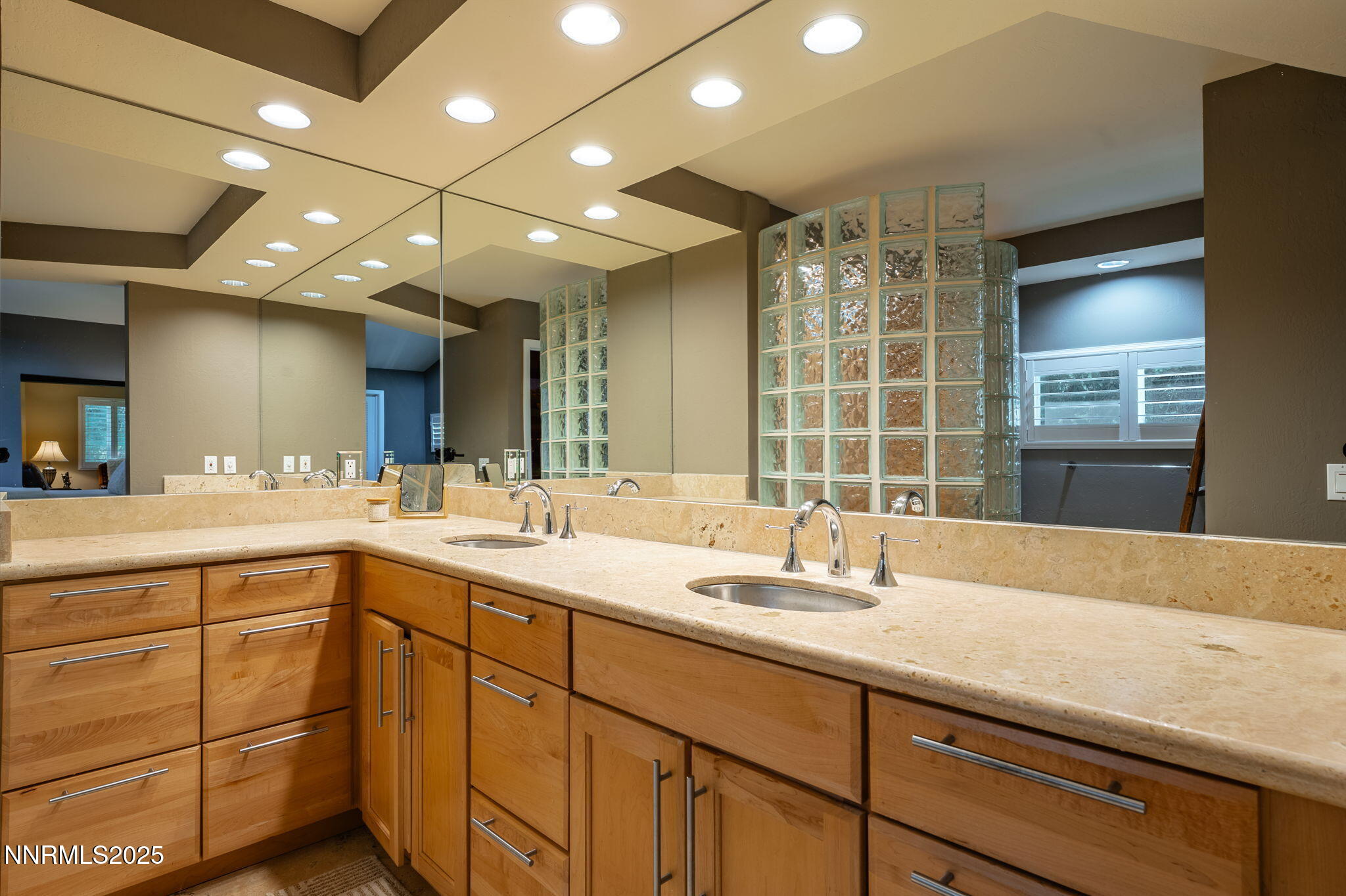 5 Kelly Circle Glenbrook, NV 89413 - Photo 17 of 38 a bathroom with a sink double vanity and a mirror