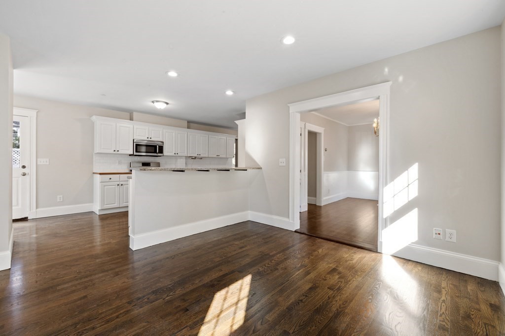 3 Dexter Road Wellesley, MA 02482 - Photo 12 of 40 a view of kitchen with wooden floor