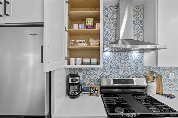 a kitchen with a oven