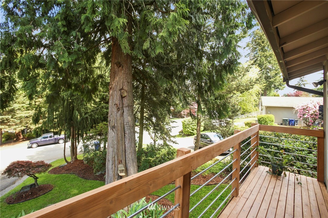 218 221st Street Southwest Bothell, WA 98021 - Photo 26 of 40 a view of balcony with wooden floor