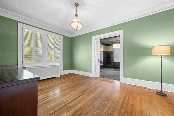 a kitchen with lots of counter top space
