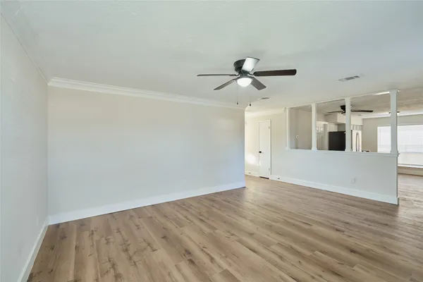 wooden floor in an empty room