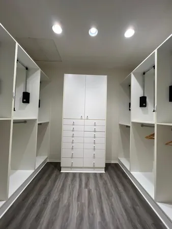 a bathroom with a shower and a toilet