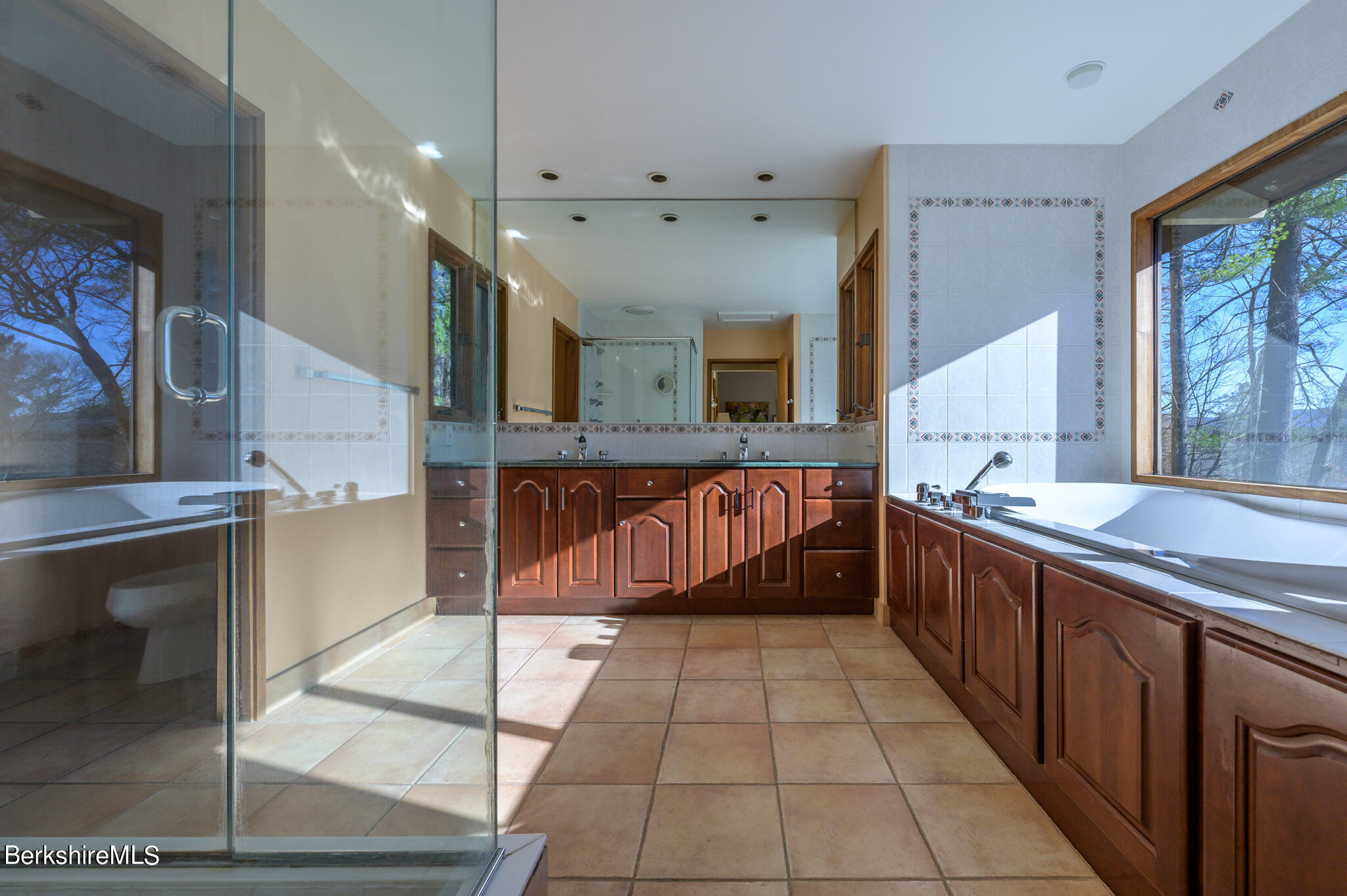 140 Main Road Monterey, MA 01230 - Photo 21 of 48 a large bathroom with a large tub and sink