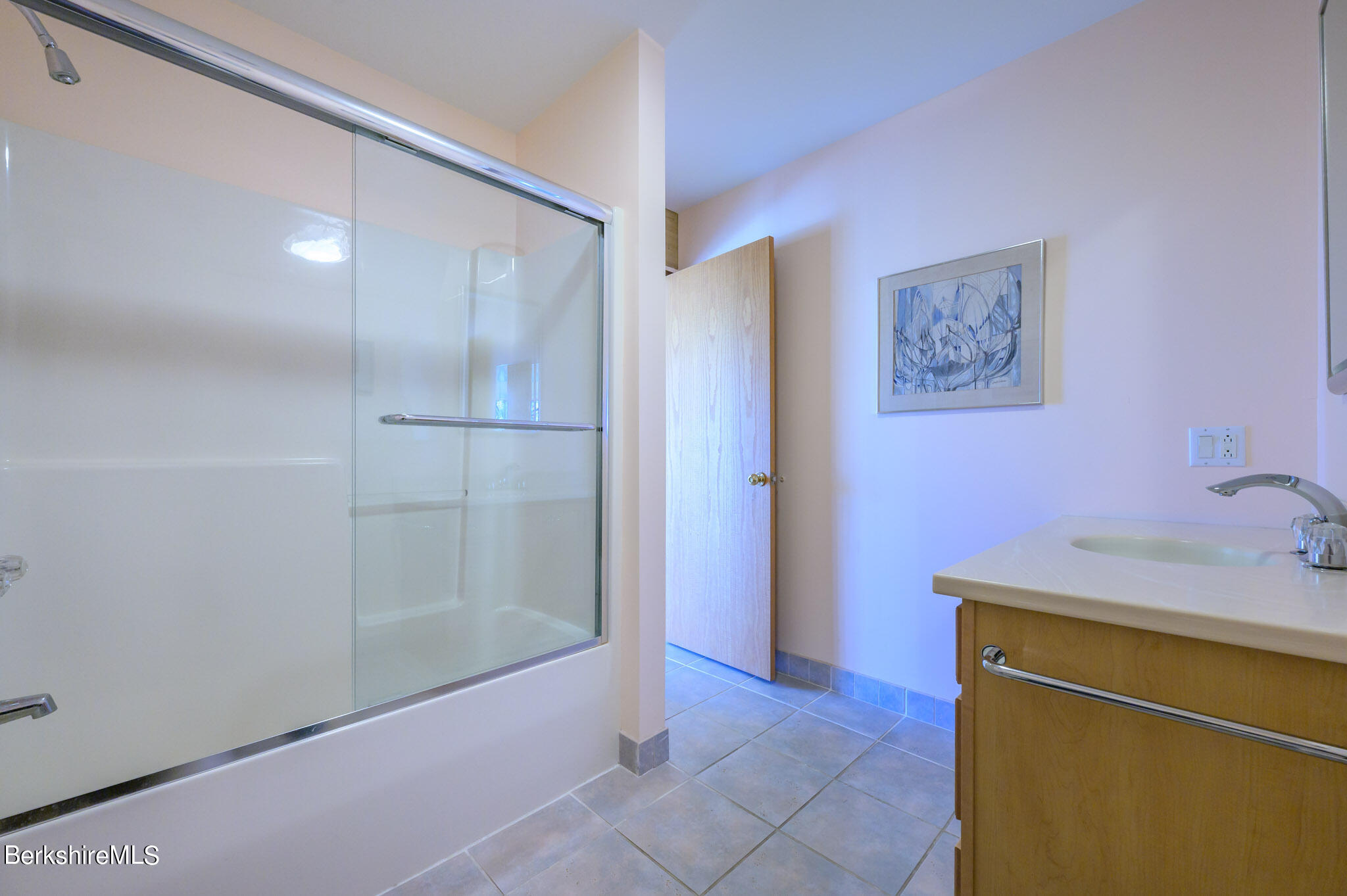 140 Main Road Monterey, MA 01230 - Photo 33 of 48 a bathroom with a shower and a sink