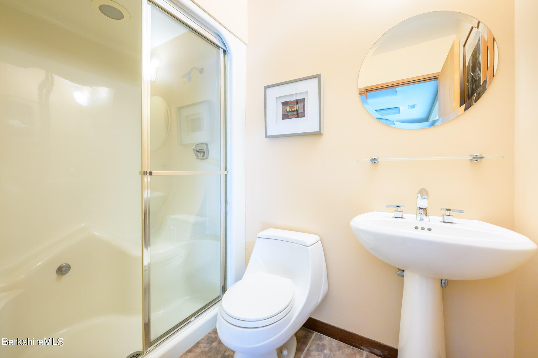 140 Main Road Monterey, MA 01230 - Photo 36 of 48 a bathroom with a sink a toilet and shower