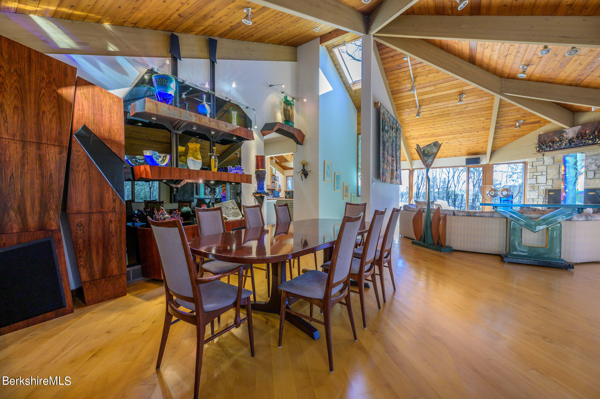 140 Main Road Monterey, MA 01230 - Photo 9 of 48 a view of a dining room with furniture window and outside view