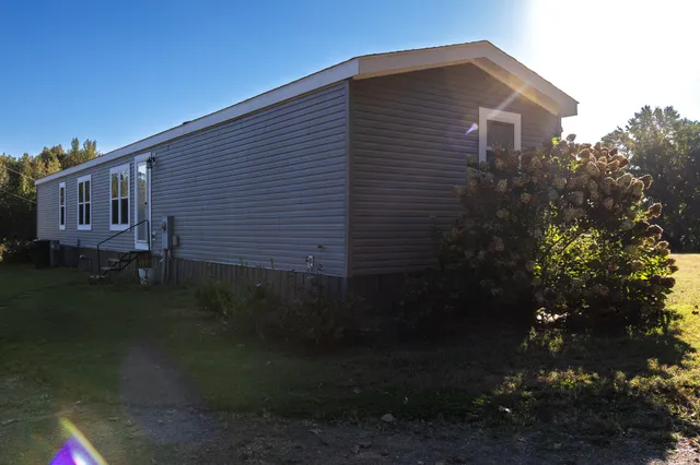 a backyard of a house