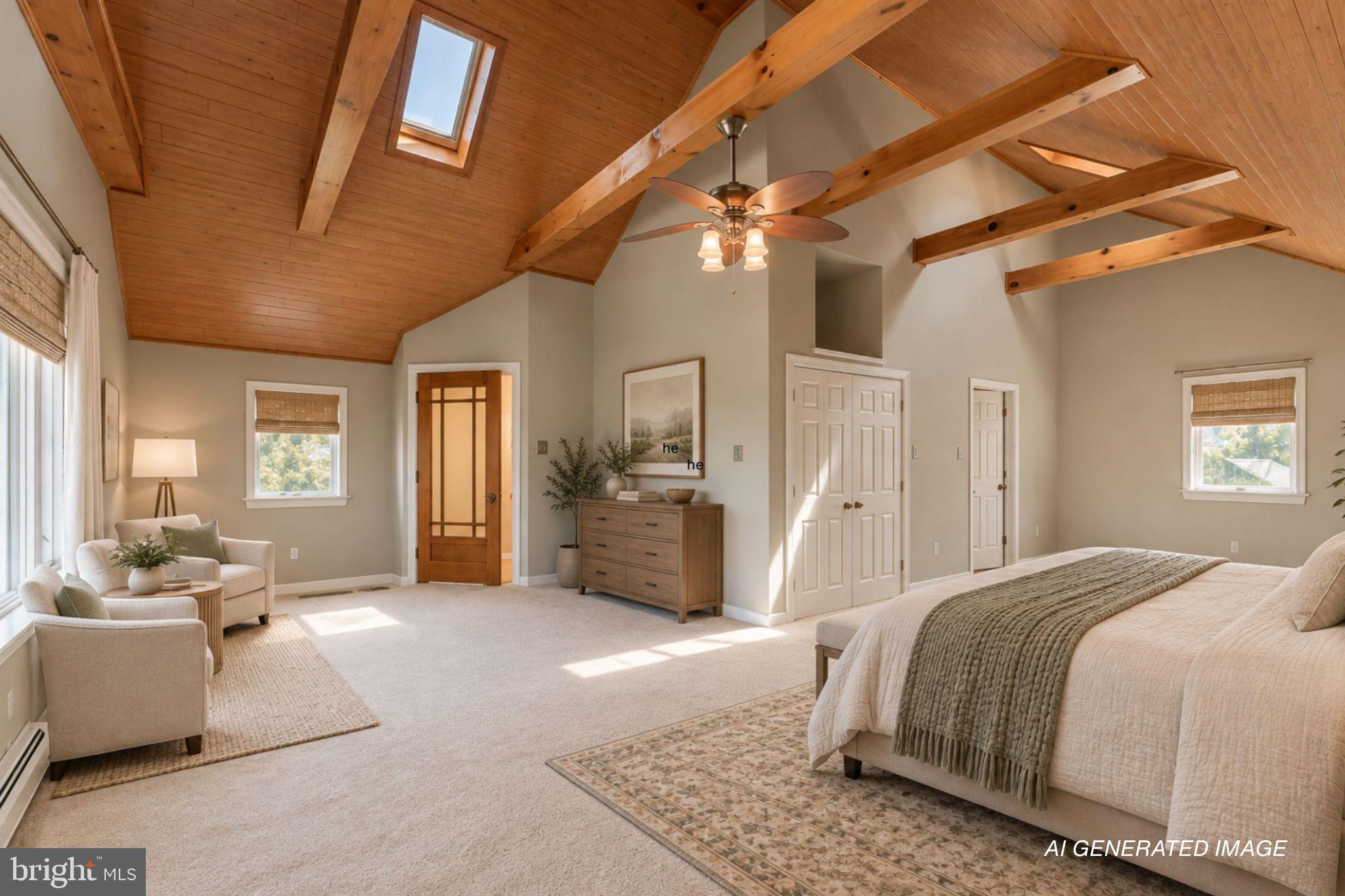 1404 Highpoint Road Coopersburg, PA 18036 - Photo 35 of 86 Master bedroom (AI staged)