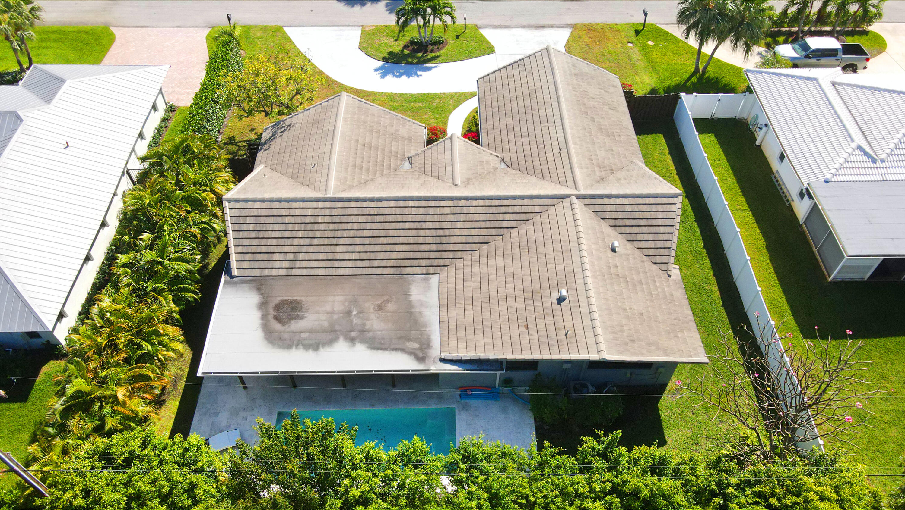 1230 Gulfstream Way Singer Island, FL 33404 - Photo 35 of 40 POOL & ROOF VIEW