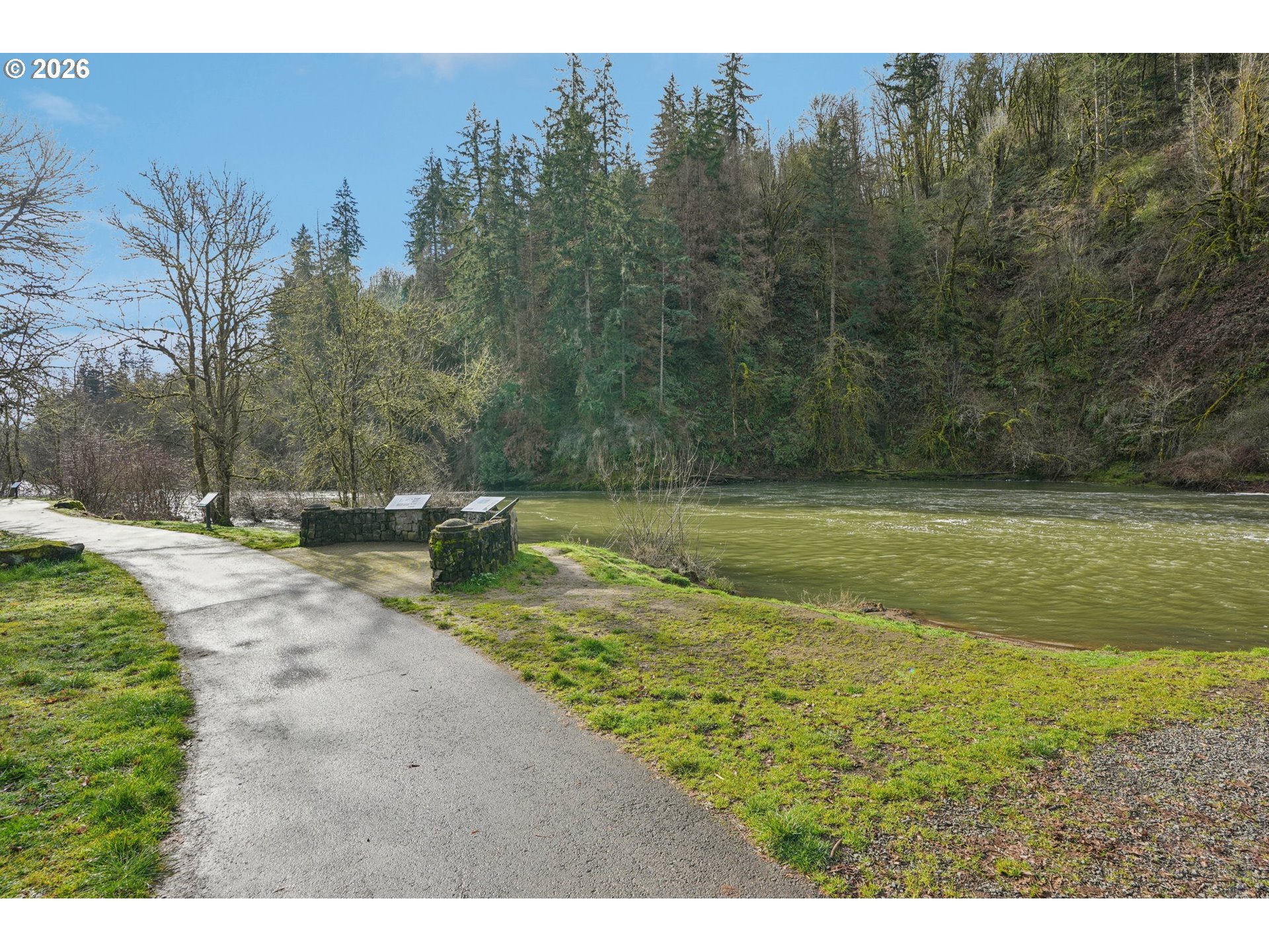 23044 Southwest Ulsky Road West Linn, OR 97068 - Photo 44 of 48 a view of a field with an trees in the background