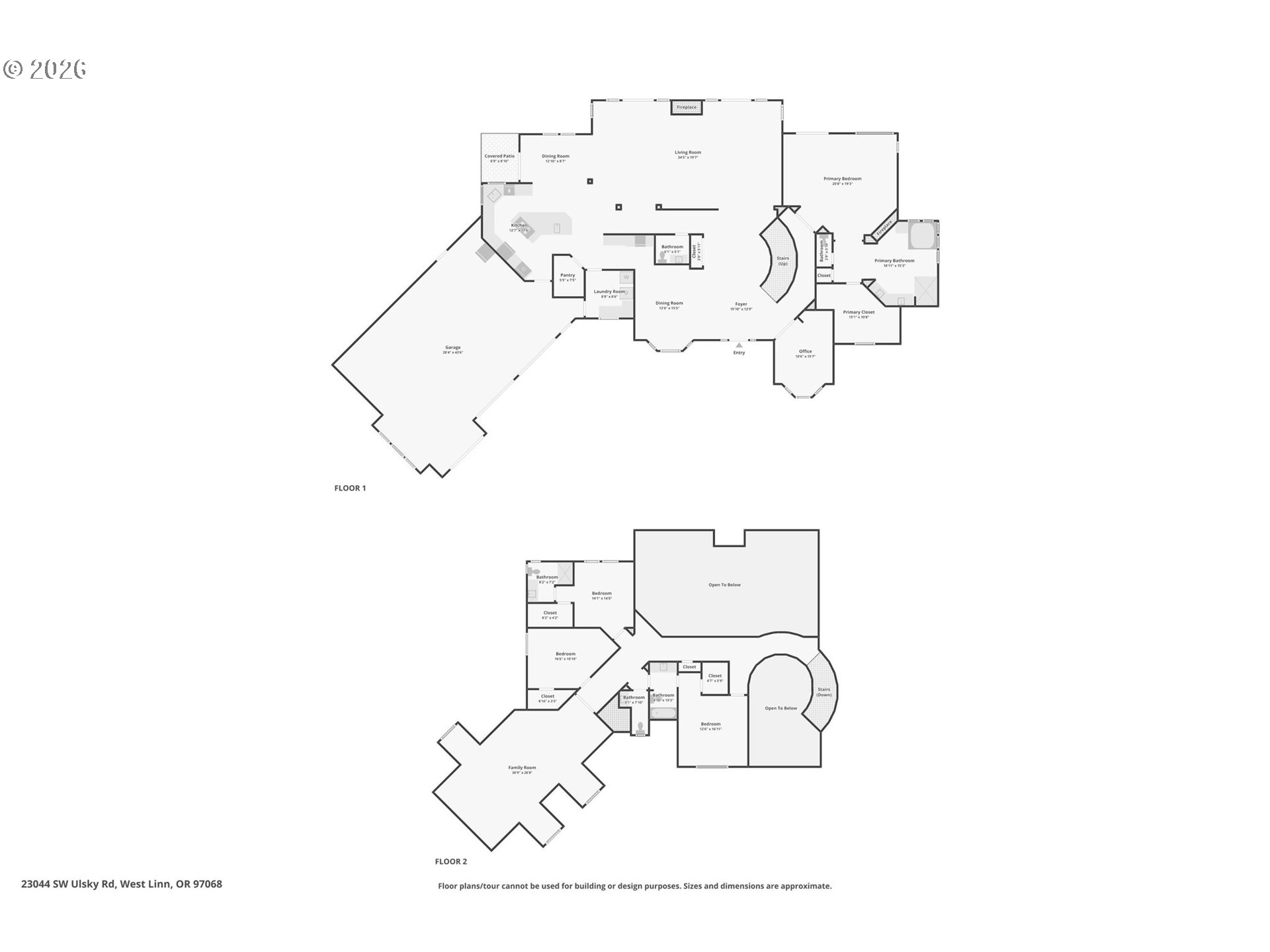 23044 Southwest Ulsky Road West Linn, OR 97068 - Photo 48 of 48 a picture of floor plan
