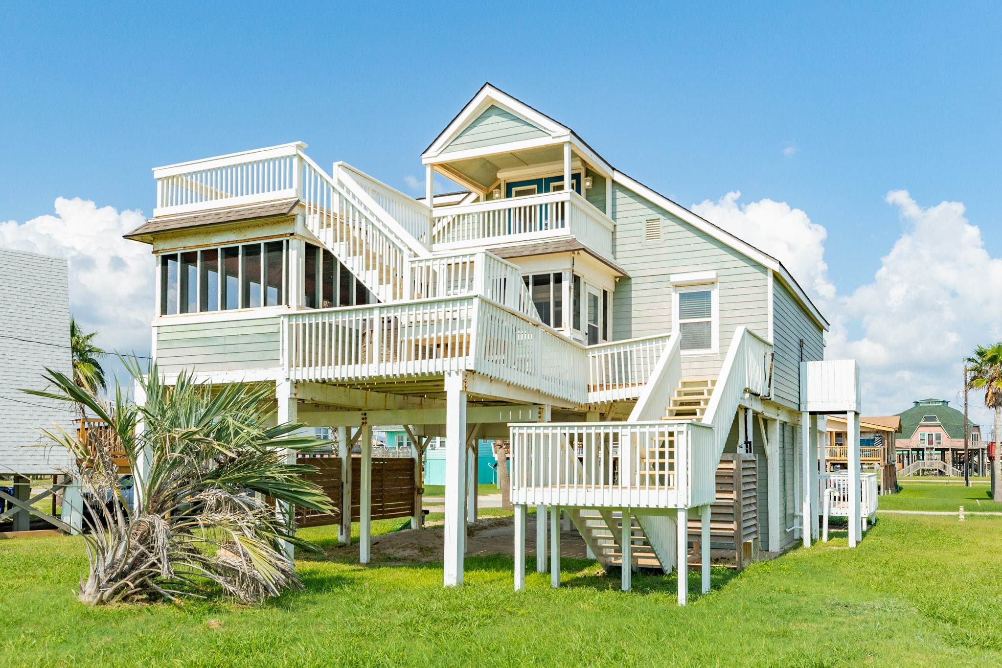 805 Seashell Drive Surfside Beach, TX 77541 - Photo 24 of 25 Back of this lovely beach home in Surfside