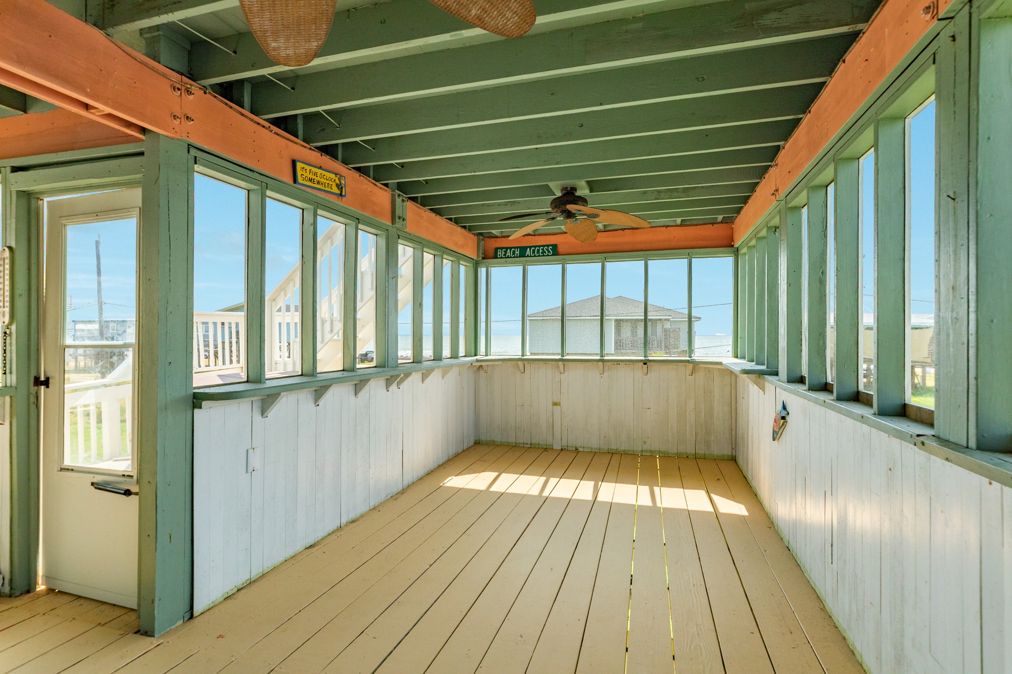 805 Seashell Drive Surfside Beach, TX 77541 - Photo 9 of 25 Screens were just replaced on the large deck off of the living room