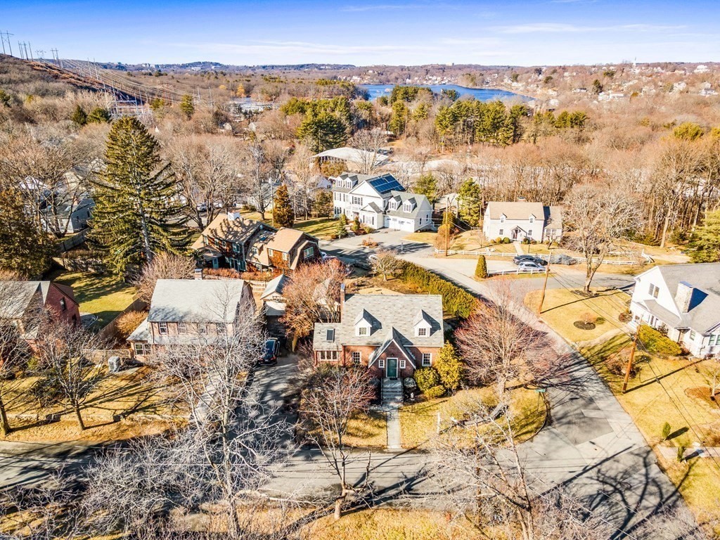 8 Parker Road Winchester, MA 01890 - Photo 32 of 37 an aerial view of residential building and parking space