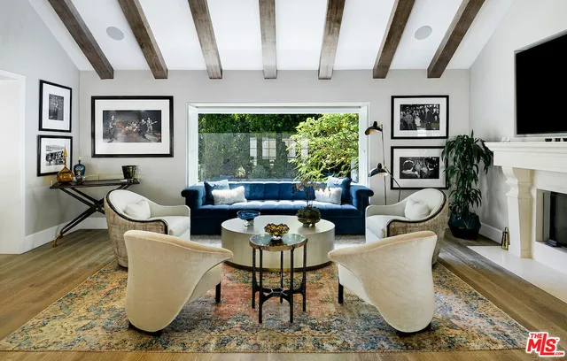 a view of a porch with furniture