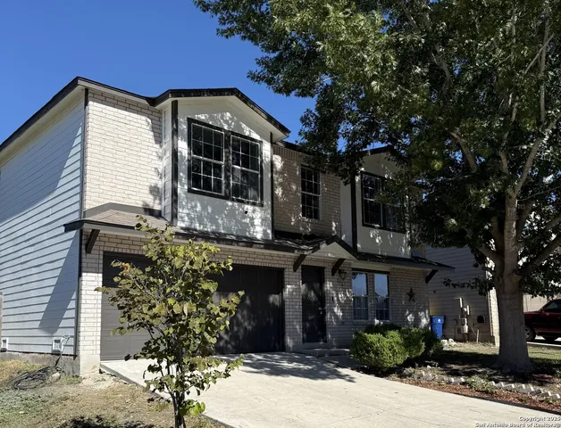 a front view of a house