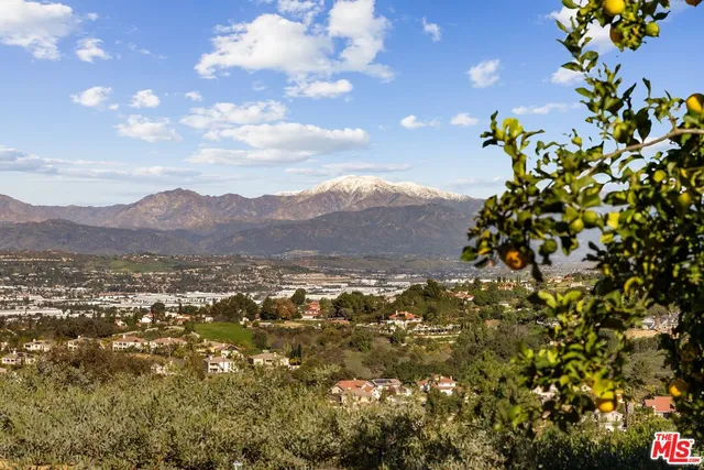 a view of city and mountain