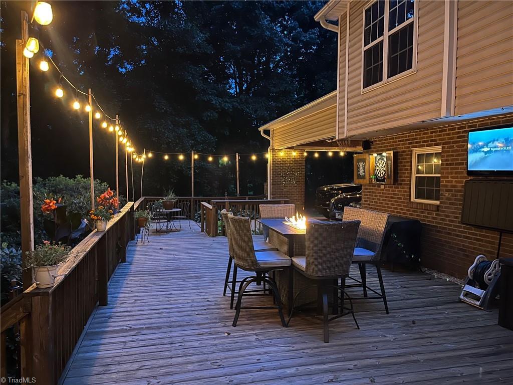 7511 McGee Road Rural Hall, NC 27045 - Photo 27 of 39 Deck at night
