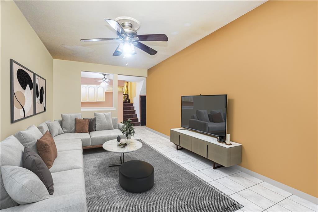 4 Ave Y Brooklyn, NY 11214 - Photo 3 of 25 a living room with furniture and a flat screen tv