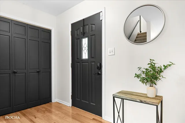 a front view of a house with entryway