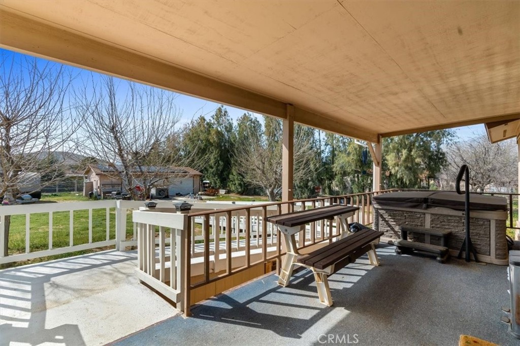 5405 Marjorie Street Weldon, CA 93283 - Photo 22 of 36 a view of a porch with furniture and a yard