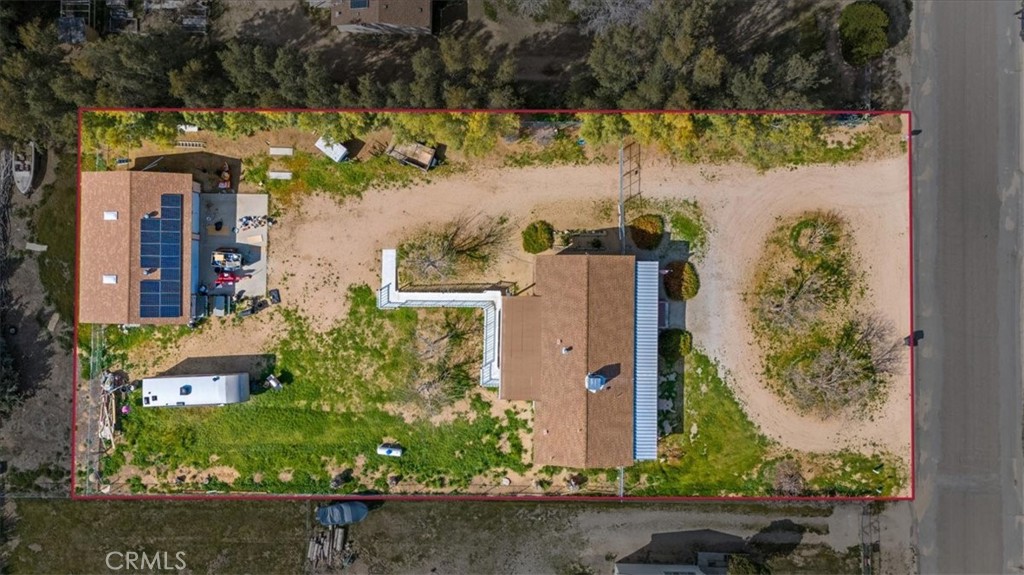 5405 Marjorie Street Weldon, CA 93283 - Photo 30 of 36 an aerial view of a house with a yard and garden
