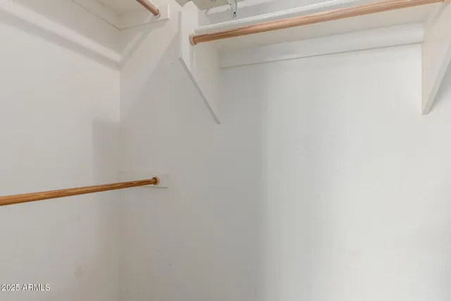 a close up view of racks on the wall